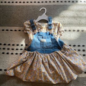 OSH KOSH Bgosh size (2T) overall two-piece dress set.